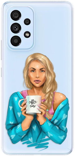 iSaprio Coffe Now - Blond for Samsung Galaxy A73 5G - Phone Cover - Main image