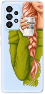 iSaprio My Coffe and Redhead Girl for Samsung Galaxy A73 5G - Phone Cover