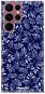 iSaprio Blue Leaves 05 for Samsung Galaxy S22 Ultra 5G - Phone Cover