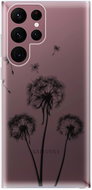 iSaprio Three Dandelions - black for Samsung Galaxy S22 Ultra 5G - Phone Cover