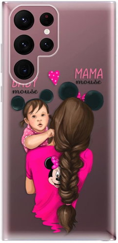 iSaprio Mama Mouse Brunette and Girl for Samsung Galaxy S22 Ultra 5G - Phone Cover - Main image