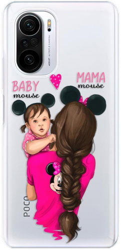 iSaprio Mama Mouse Brunette and Girl for Xiaomi Poco F3 - Phone Cover - Main image