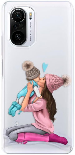 iSaprio Kissing Mom - Brunette and Boy for Xiaomi Poco F3 - Phone Cover - Main image