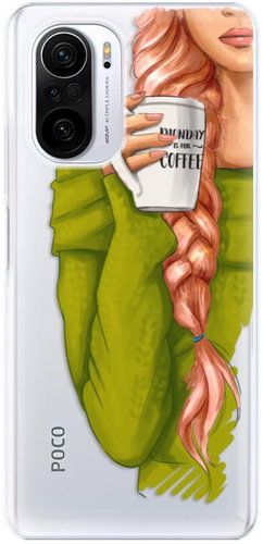 iSaprio My Coffe and Redhead Girl for Xiaomi Poco F3 - Phone Cover - Main image
