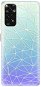 iSaprio Abstract Triangles 03 pro white for Xiaomi Redmi Note 11 / Note 11S - Phone Cover