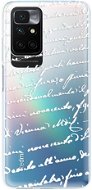 iSaprio Handwriting 01 pro white for Xiaomi Redmi 10 - Phone Cover