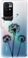 Phone Cover iSaprio Three Dandelions pro black for Xiaomi Redmi 10 - Kryt na mobil