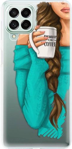iSaprio My Coffe and Brunette Girl for Samsung Galaxy M53 5G - Phone Cover - Main image