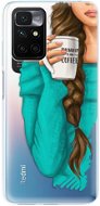 iSaprio My Coffe and Brunette Girl for Xiaomi Redmi 10 - Phone Cover