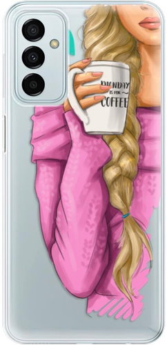 iSaprio My Coffe and Blond Girl for Samsung Galaxy M23 5G - Phone Cover - Main image