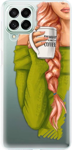 iSaprio My Coffe and Redhead Girl for Samsung Galaxy M53 5G - Phone Cover - Main image