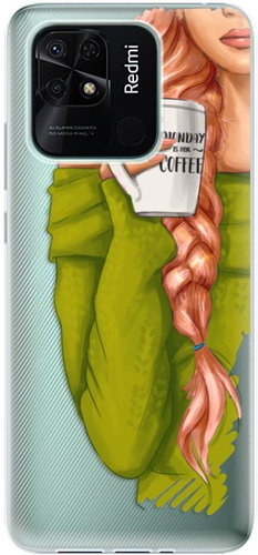 iSaprio My Coffe and Redhead Girl for Xiaomi Redmi 10C - Phone Cover - Main image