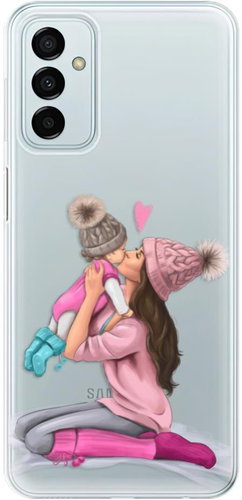 iSaprio Kissing Mom for Brunette and Girl for Samsung Galaxy M23 5G - Phone Cover - Main image