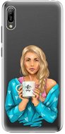 iSaprio Coffee Now - Blonde for Huawei Y6 2019 - Phone Cover