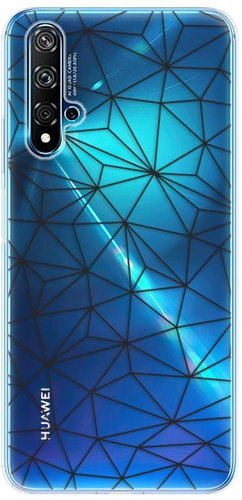 iSaprio Abstract Triangles for Huawei Nova 5T - Phone Cover - Main image