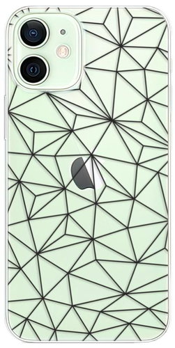iSaprio Abstract Triangles for iPhone 12 - Phone Cover - Main image