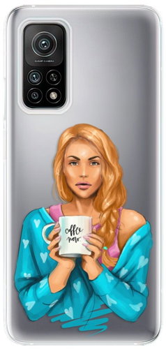 iSaprio Coffee Now - Redhead for Xiaomi Mi 10T / Mi 10T Pro - Phone Cover - Main image
