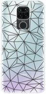 iSaprio Abstract Triangles 03 - Black for Xiaomi Redmi Note 9 - Phone Cover