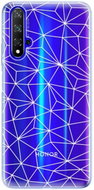 iSaprio Abstract Triangles 03 - White for Honor 20 - Phone Cover