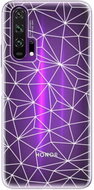 iSaprio Abstract Triangles 03 - White for Honor 20 Pro - Phone Cover