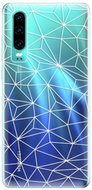 iSaprio Abstract Triangles 03 - White for Huawei P30 - Phone Cover