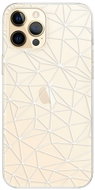 iSaprio Abstract Triangles 03 - White for iPhone 12 Pro Max - Phone Cover