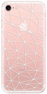iSaprio Abstract Triangles 03 - White for iPhone 7/ 8/ SE 2020/ SE 2022 - Phone Cover