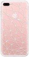 iSaprio Abstract Triangles 03 - White for iPhone 7 Plus / 8 Plus - Phone Cover