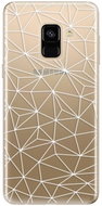 iSaprio Abstract Triangles 03 - White for Samsung Galaxy A8 2018 - Phone Cover