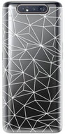 iSaprio Abstract Triangles 03 - White for Samsung Galaxy A80 - Phone Cover