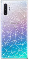iSaprio Abstract Triangles 03 - White for Samsung Galaxy Note 10+ - Phone Cover