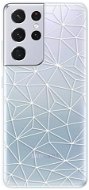 iSaprio Abstract Triangles 03 - White for Samsung Galaxy S21 Ultra - Phone Cover