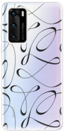 iSaprio Fancy - Black for Huawei P40 - Phone Cover