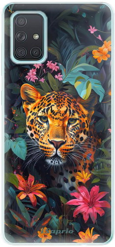 iSaprio Flower Jaguar - Samsung Galaxy A71 - Phone Cover - Main image