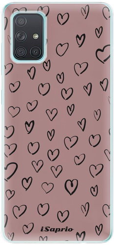 iSaprio Heart Dark - Samsung Galaxy A71 - Phone Cover - Main image
