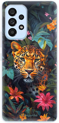 iSaprio Flower Jaguar - Samsung Galaxy A73 5G - Phone Cover - Main image