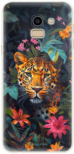 iSaprio Flower Jaguar - Samsung Galaxy J6 - Phone Cover - Main image