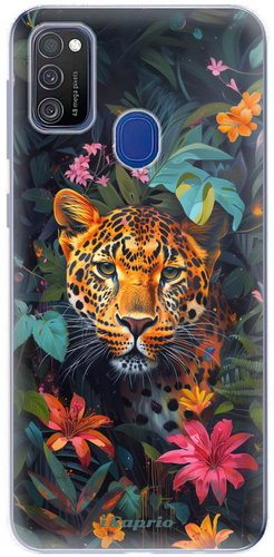 iSaprio Flower Jaguar - Samsung Galaxy M21 - Phone Cover - Main image