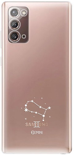 iSaprio čiré pouzdro - Blíženci - Samsung Galaxy Note 20 - Phone Cover - Main image