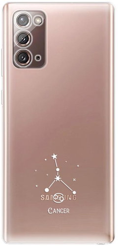 iSaprio čiré pouzdro - Rak - Samsung Galaxy Note 20 - Phone Cover - Main image