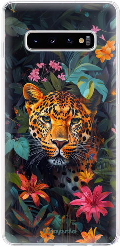 iSaprio Flower Jaguar - Samsung Galaxy S10+ - Phone Cover - Main image