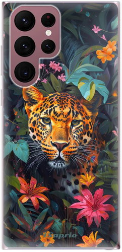 iSaprio Flower Jaguar - Samsung Galaxy S22 Ultra 5G - Phone Cover - Main image