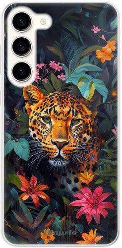 iSaprio Flower Jaguar - Samsung Galaxy S23+ 5G - Phone Cover - Main image