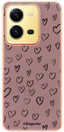 iSaprio Heart Dark - Vivo X80 Lite 5G - Phone Cover