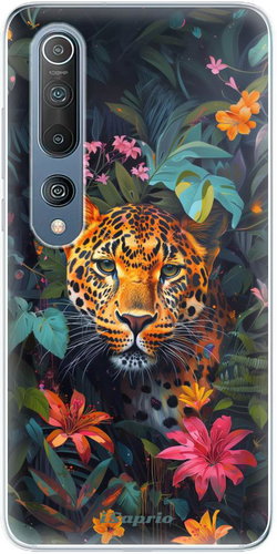 iSaprio Flower Jaguar - Xiaomi Mi 10 / Mi 10 Pro - Phone Cover - Main image