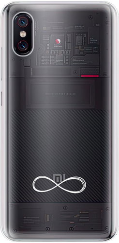iSaprio Clear Case - Infinity - Xiaomi Mi 8 Pro - Phone Cover - Main image