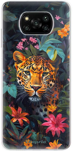 iSaprio Flower Jaguar - Xiaomi Poco X3 Pro / X3 NFC - Kryt na mobil - Hlavní obrázek