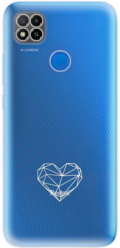 iSaprio čiré pouzdro - Digital Love - Xiaomi Redmi 9C - Phone Cover - Main image