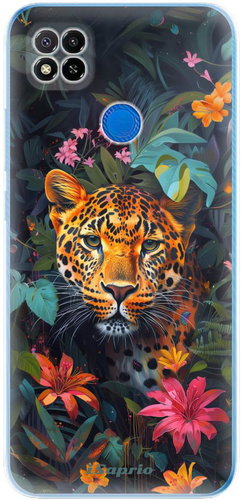 iSaprio Flower Jaguar - Xiaomi Redmi 9C - Phone Cover - Main image