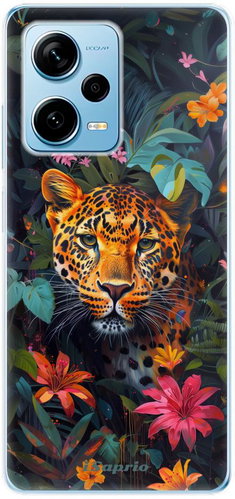 iSaprio Flower Jaguar - Xiaomi Redmi Note 12 Pro 5G / Poco X5 Pro 5G - Phone Cover - Main image